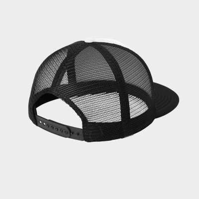 Flat Bill Snapback Trucker Cap