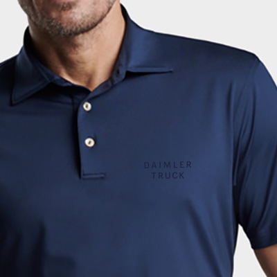 Peter Millar Men's Solid Performance Polo - Self Collar