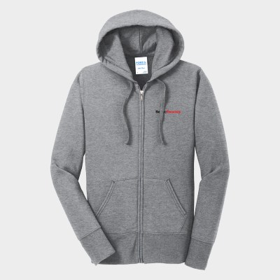 Port & Company® Women's Core Fleece Full-Zip Hooded Sweatshirt Port & Company® Women's Core Fleece Full-Zip Hooded Sweatshirt
