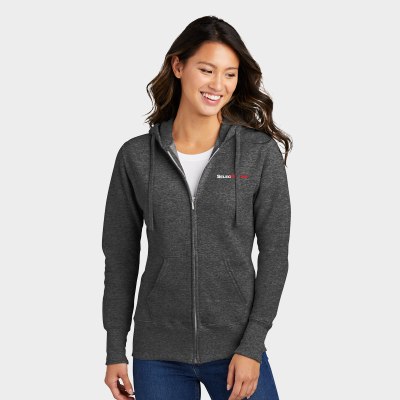 Port & Company® Women's Core Fleece Full-Zip Hooded Sweatshirt Port & Company® Women's Core Fleece Full-Zip Hooded Sweatshirt