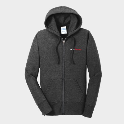 Port & Company® Women's Core Fleece Full-Zip Hooded Sweatshirt Port & Company® Women's Core Fleece Full-Zip Hooded Sweatshirt