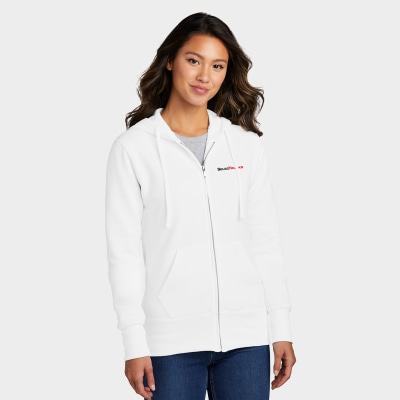 Port & Company® Women's Core Fleece Full-Zip Hooded Sweatshirt Port & Company® Women's Core Fleece Full-Zip Hooded Sweatshirt