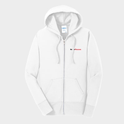 Port & Company® Women's Core Fleece Full-Zip Hooded Sweatshirt Port & Company® Women's Core Fleece Full-Zip Hooded Sweatshirt