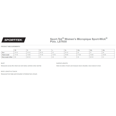 Sport-Tek® Women's Micropique Sport-Wick® Polo Sport-Tek® Women's Micropique Sport-Wick® Polo
