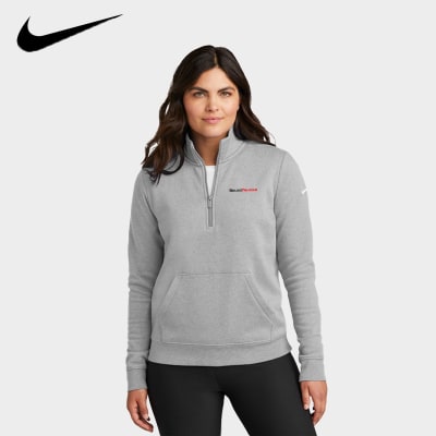 Nike Women's Club Fleece Sleeve Swoosh 1/2-Zip Nike Women's Club Fleece Sleeve Swoosh 1/2-Zip
