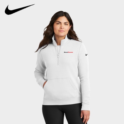 Nike Women's Club Fleece Sleeve Swoosh 1/2-Zip Nike Women's Club Fleece Sleeve Swoosh 1/2-Zip