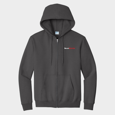 Port & Company® Essential Fleece Full-Zip Hooded Sweatshirt Port & Company® Essential Fleece Full-Zip Hooded Sweatshirt