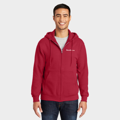 Port & Company® Essential Fleece Full-Zip Hooded Sweatshirt