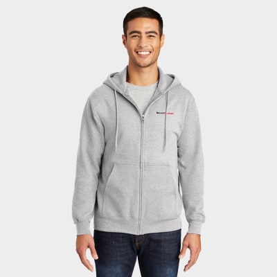 Port & Company® Essential Fleece Full-Zip Hooded Sweatshirt Port & Company® Essential Fleece Full-Zip Hooded Sweatshirt