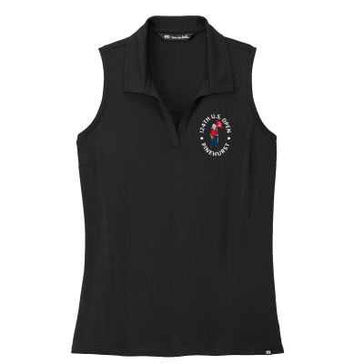 Woman's TravisMathew Coto Performance Sleeveless Polo - U.S. Open