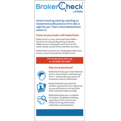 BrokerCheck Card