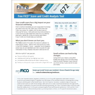myFICO Flyer