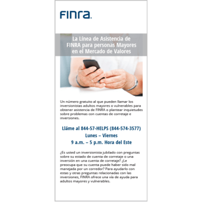 Securities Helpline for Seniors-Spanish