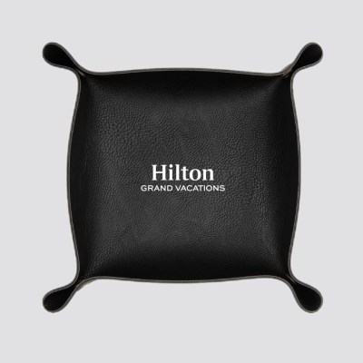 Hilton Grand Vacations Leatherette Catchall Tray