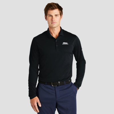 Hilton Grand Vacations Men's Nike Dri-FIT Micro Pique 2.0 Long Sleeve Polo