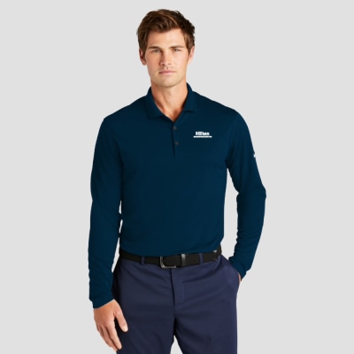 Hilton Grand Vacations Men's Nike Dri-FIT Micro Pique 2.0 Long Sleeve Polo