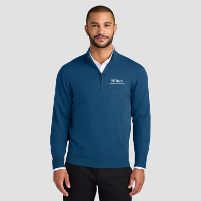 Hilton Grand Vacations Port Authority® Easy Care 1/4-Zip Sweater