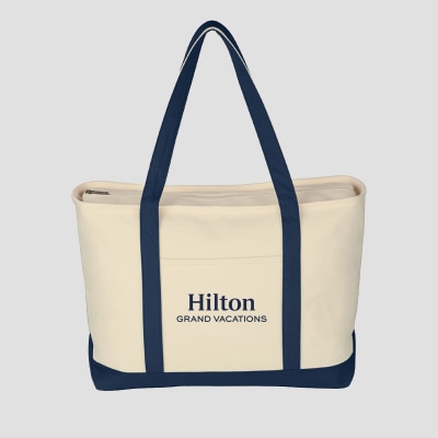 Hilton Grand Vacations Larger Starboard Cotton Canvas Tote Bag