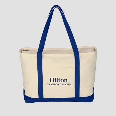 Hilton Grand Vacations Larger Starboard Cotton Canvas Tote Bag