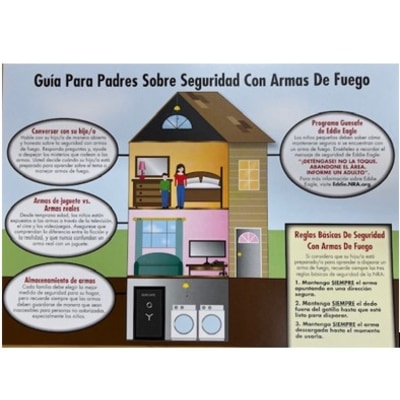 Spanish Parents Guide to Gun Safety Card (25/pk)