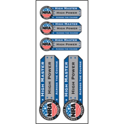 High Power Rifle Across the Course Classification Decal - High Master