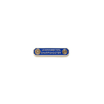 Pistol Qualification Pin Sharpshooter Gold
