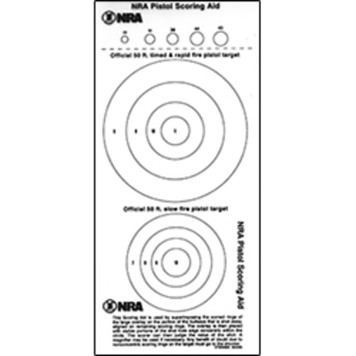50 Ft. Pistol (Plastic) Scoring Aid