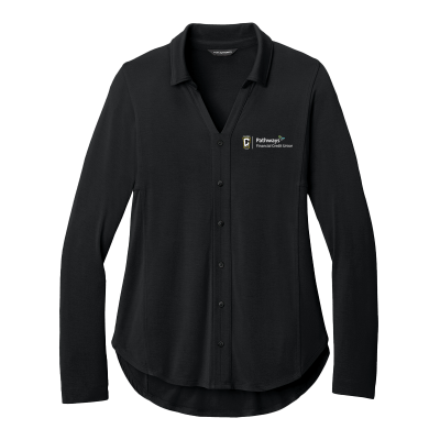 Port Authority Luxe Knit Button Tunic