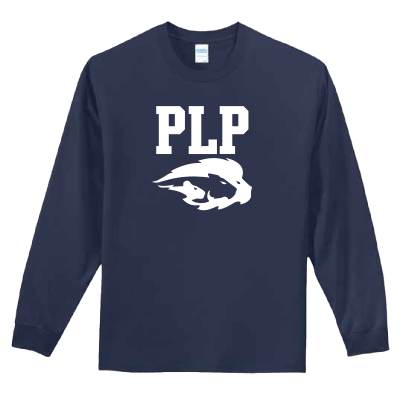 Youth Port&Co Long Sleeve Core Cotton Tee - PLP Logo