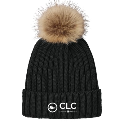 Port Authority® Faux Fur Pom Beanie