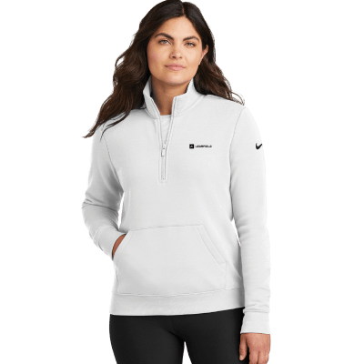 Nike Women's Club Fleece Sleeve Swoosh 1/2-Zip