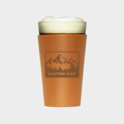 FullGrain Leather Pint Glass Holder