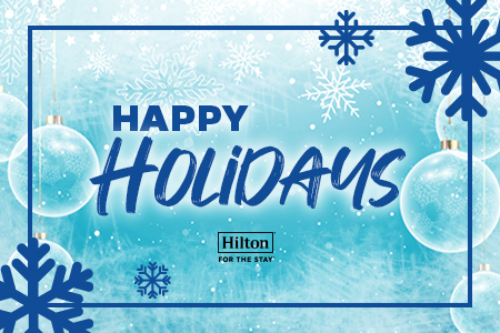 Happy Holidays - Blue