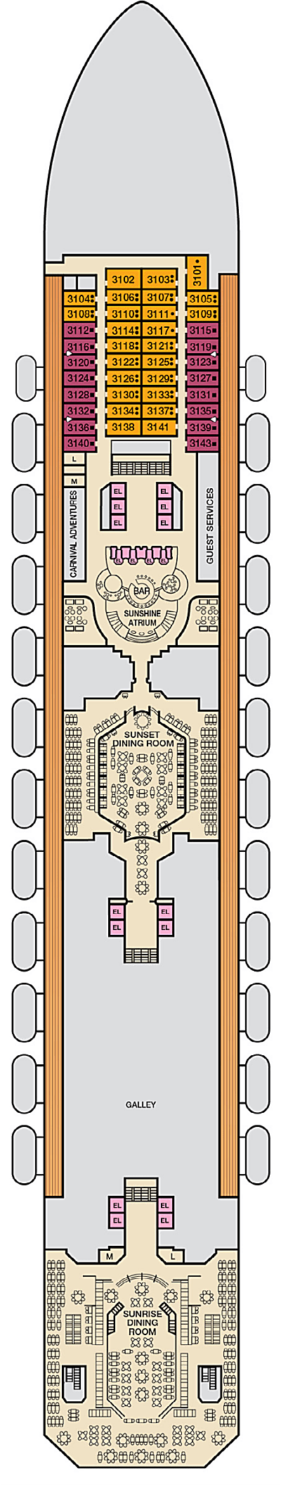 Carnival Sunshine Deck 3