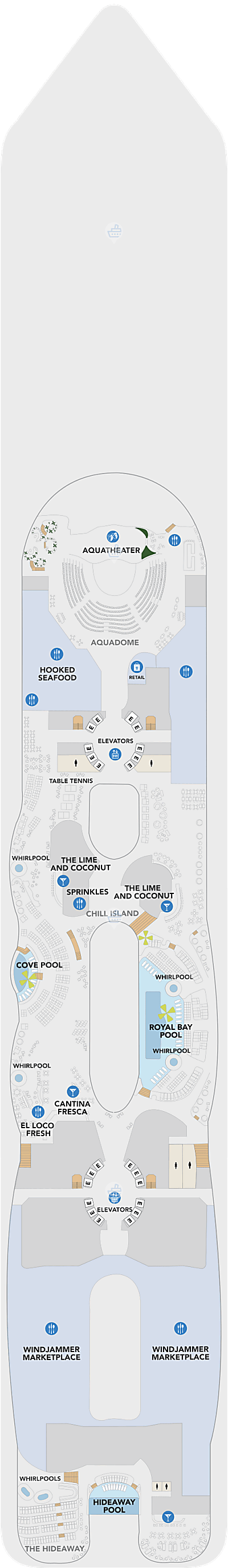 Icon of the Seas Deck 15