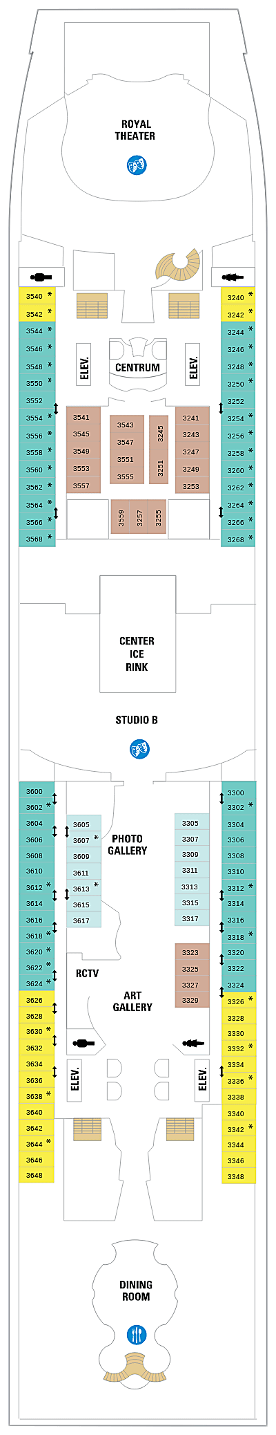 Independence Of The Seas deck plan