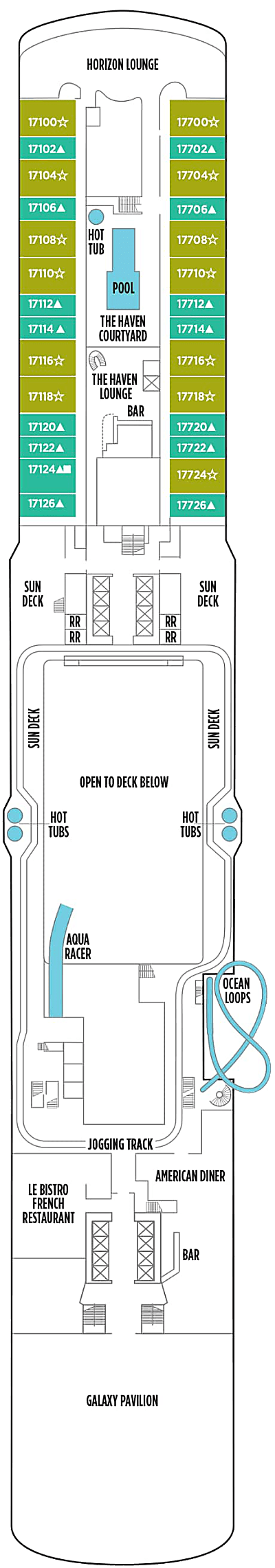 Norwegian Encore Deck 17