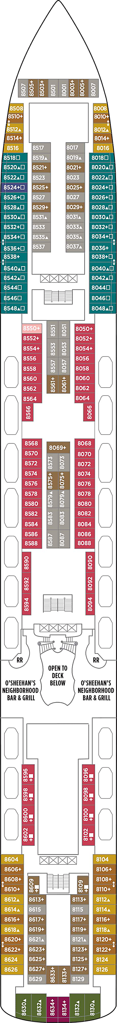 Norwegian Gem Deck 8