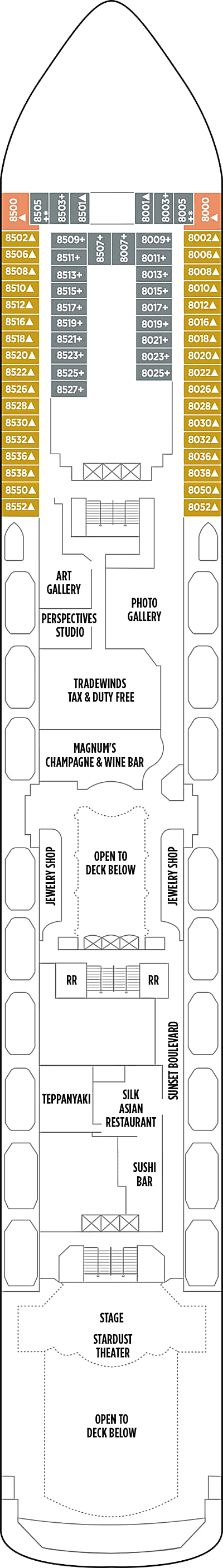 Norwegian Spirit Deck 8