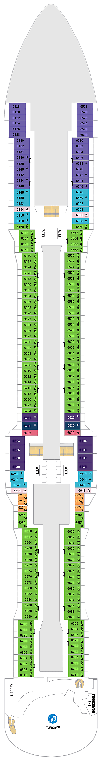 Odyssey of the Seas Deck 6