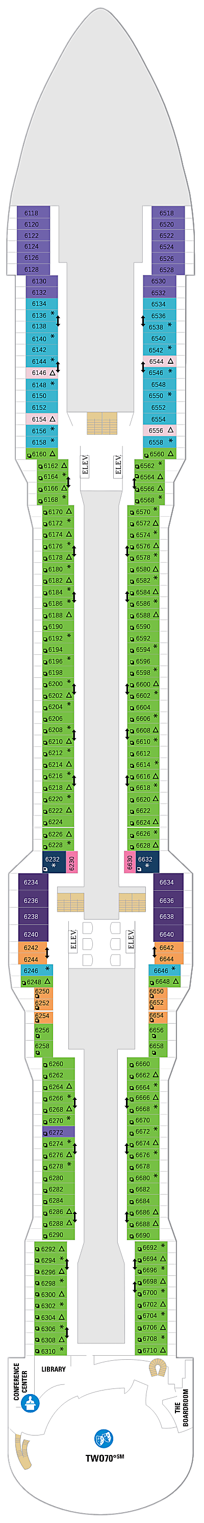 Spectrum of the Seas Deck 6