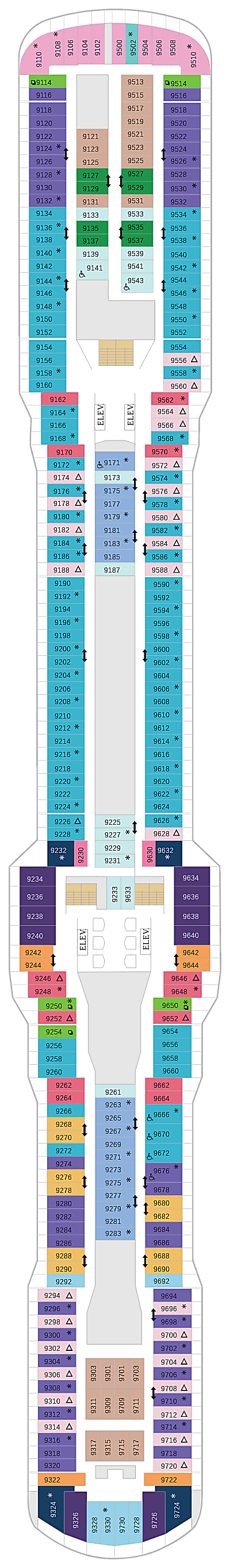 Spectrum of the Seas Deck 9