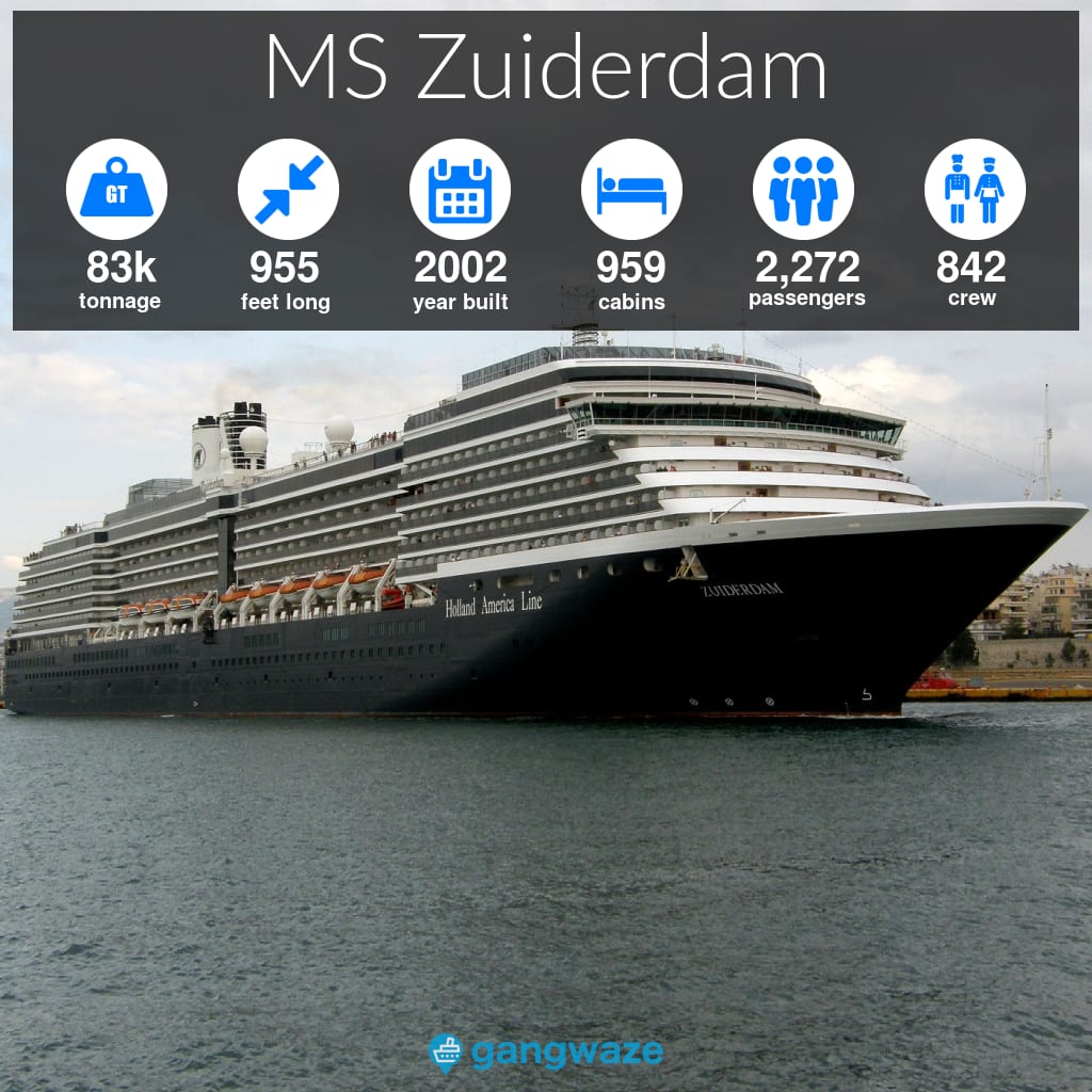 MS Zuiderdam Infographic