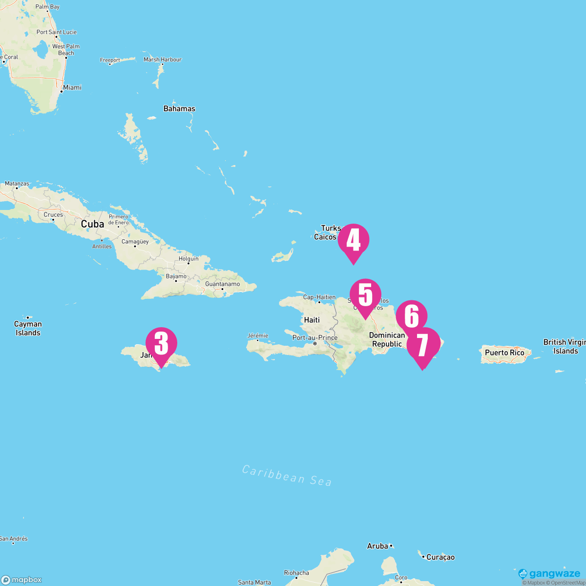 Costa Pacifica March 3, 2024 Cruise Map & Port Info
