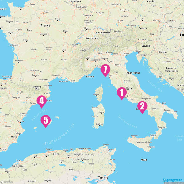 Allure of the Seas June 26, 2025 Cruise Itinerary Map