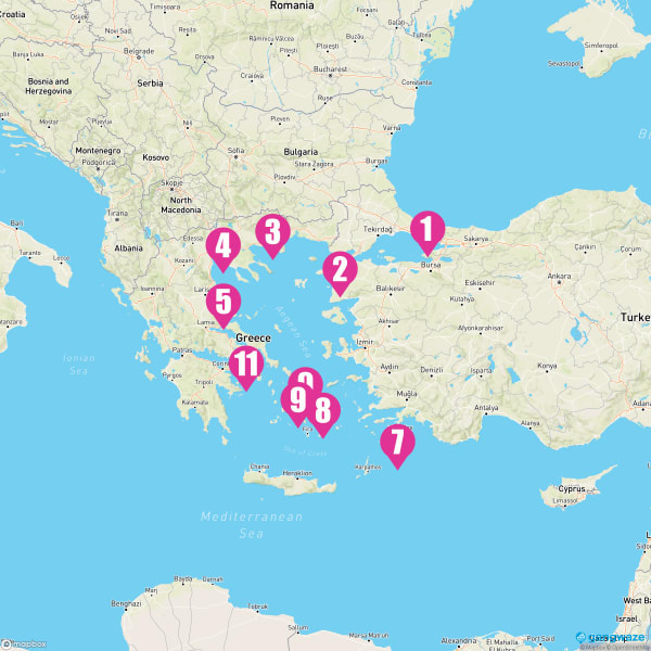 Azamara Quest September 13, 2023 Cruise Itinerary Map