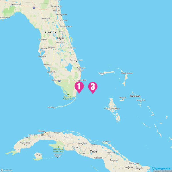 Carnival Conquest April 12, 2024 Cruise Itinerary Map