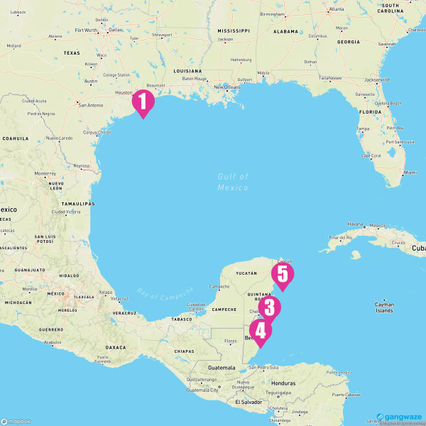 Carnival Dream July 20, 2025 Cruise Itinerary Map