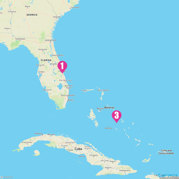 Carnival Freedom April 2, 2026 Cruise Itinerary Map