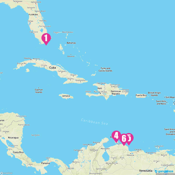 Carnival Horizon October 11, 2025 Cruise Itinerary Map